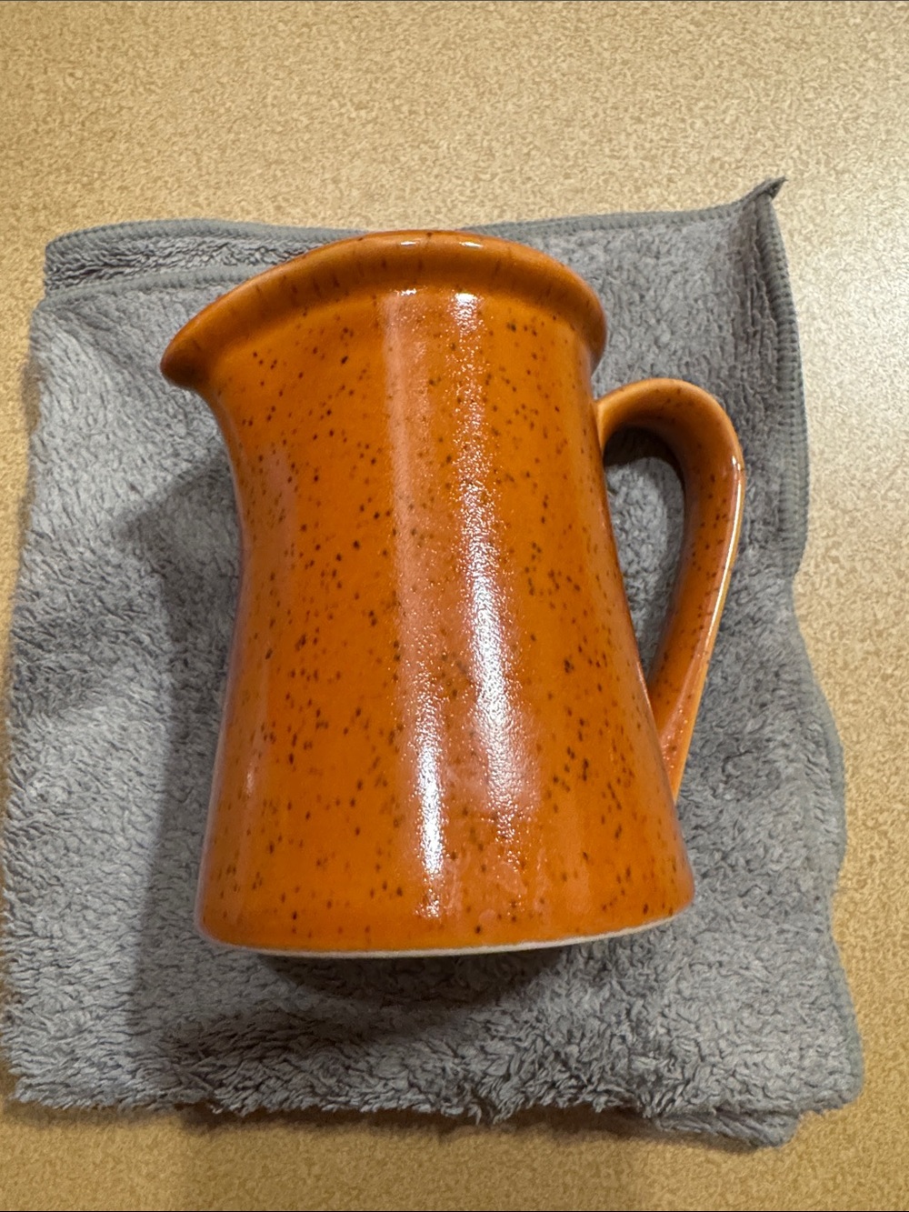 Premiere Imperial W. Dalton Dura Stone Tangerine P9261 Creamer 1970 Japan Made